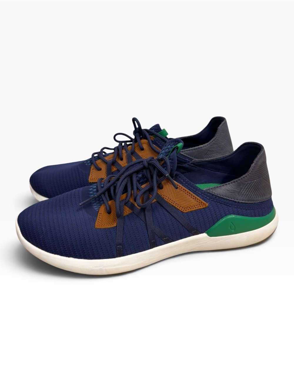 OluKai Mio Li Men’s Size 13 Navy Blue Bamboo Mesh Athletic Sneakers Shoes